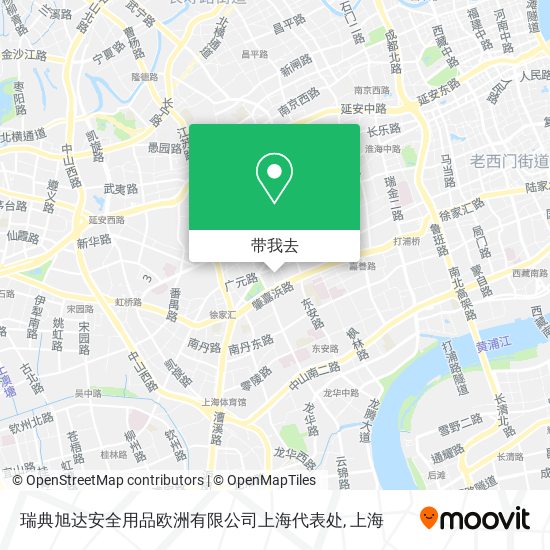瑞典旭达安全用品欧洲有限公司上海代表处地图