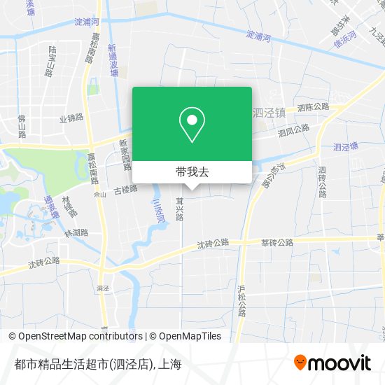 都市精品生活超市(泗泾店)地图