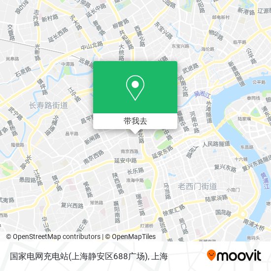 国家电网充电站(上海静安区688广场)地图