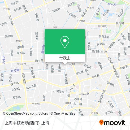 上海丰镇市场(西门)地图