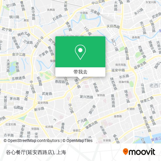 谷心餐厅(延安西路店)地图
