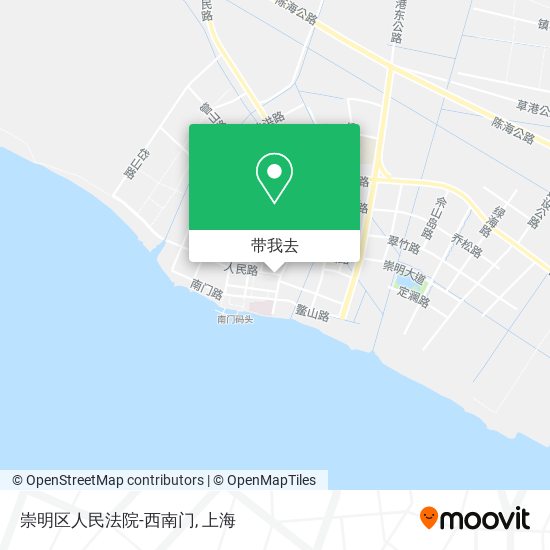 崇明区人民法院-西南门地图