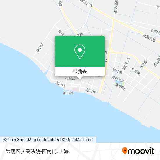 崇明区人民法院-西南门地图