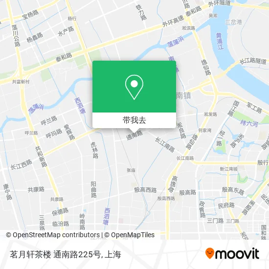 茗月轩茶楼 通南路225号地图
