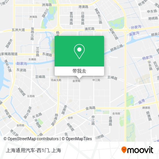 上海通用汽车-西1门地图