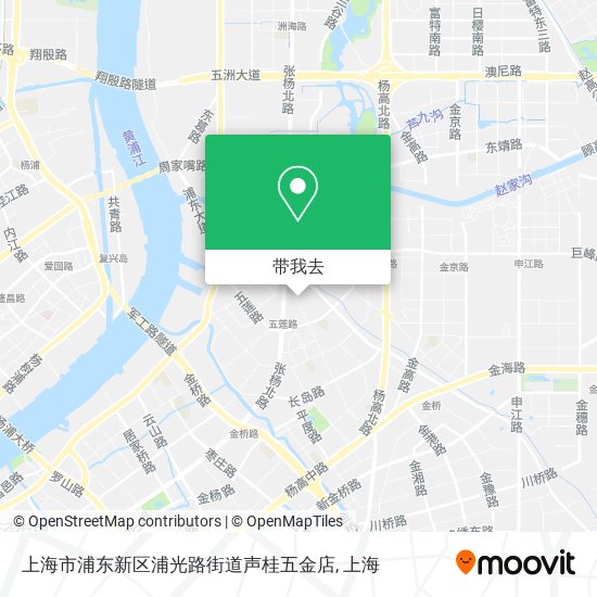 上海市浦东新区浦光路街道声桂五金店地图