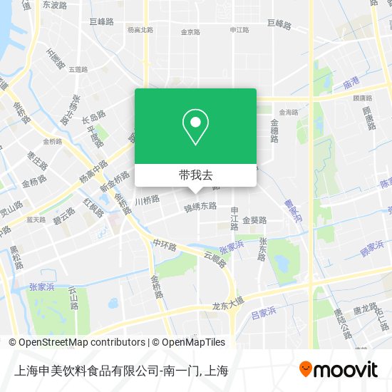 上海申美饮料食品有限公司-南一门地图