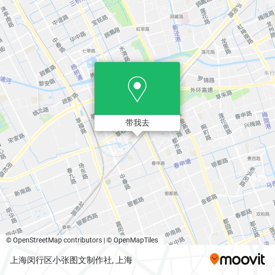 上海闵行区小张图文制作社地图