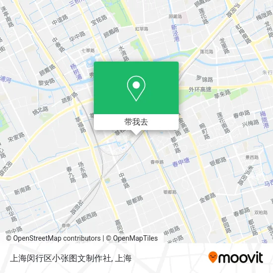 上海闵行区小张图文制作社地图