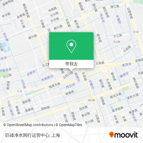 巨雄净水闵行运营中心地图