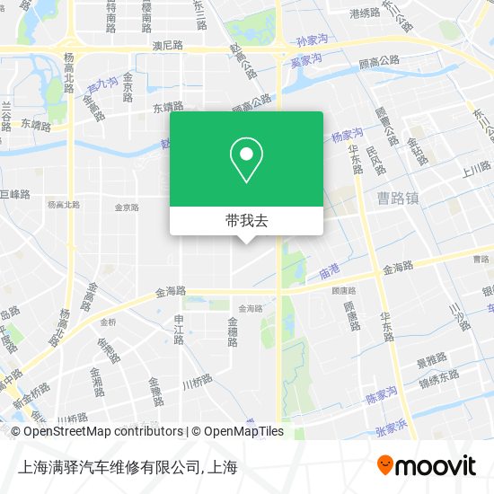 上海满驿汽车维修有限公司地图