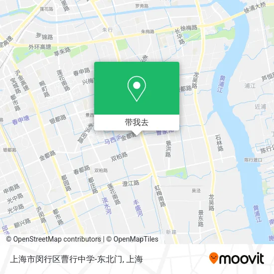 上海市闵行区曹行中学-东北门地图