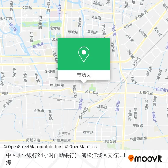 中国农业银行24小时自助银行(上海松江城区支行)地图