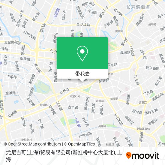尤尼吉可(上海)贸易有限公司(新虹桥中心大厦北)地图