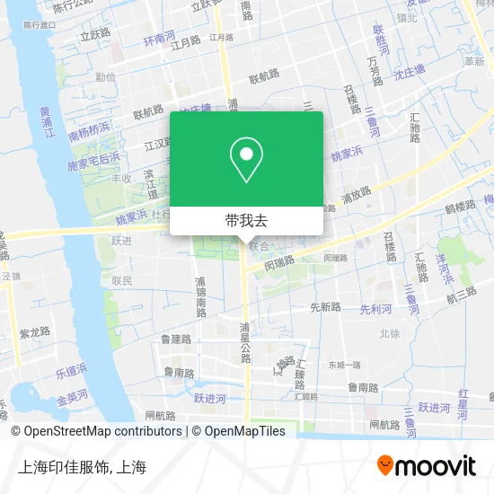 上海印佳服饰地图