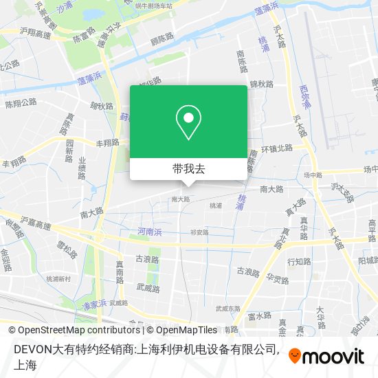 DEVON大有特约经销商:上海利伊机电设备有限公司地图
