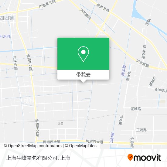 上海生峰箱包有限公司地图