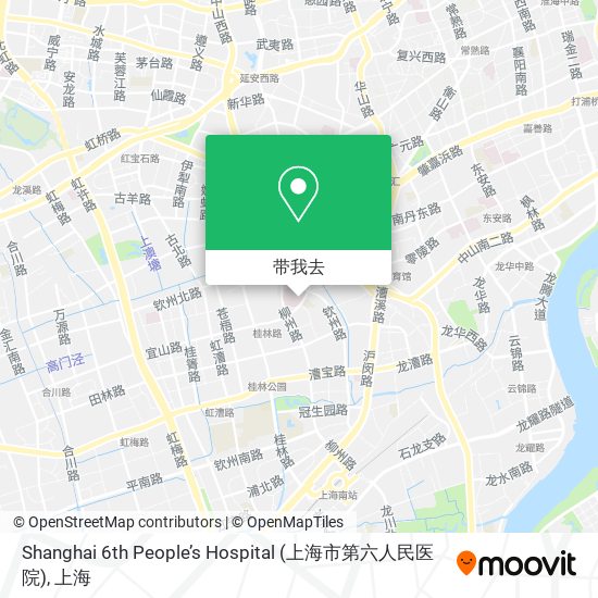 Shanghai 6th People’s Hospital (上海市第六人民医院)地图
