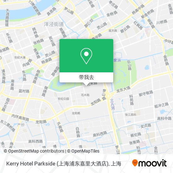 Kerry Hotel Parkside (上海浦东嘉里大酒店)地图