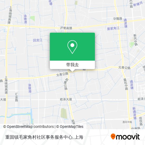 重固镇毛家角村社区事务服务中心地图