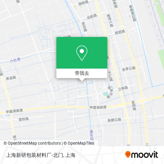上海新研包装材料厂-北门地图