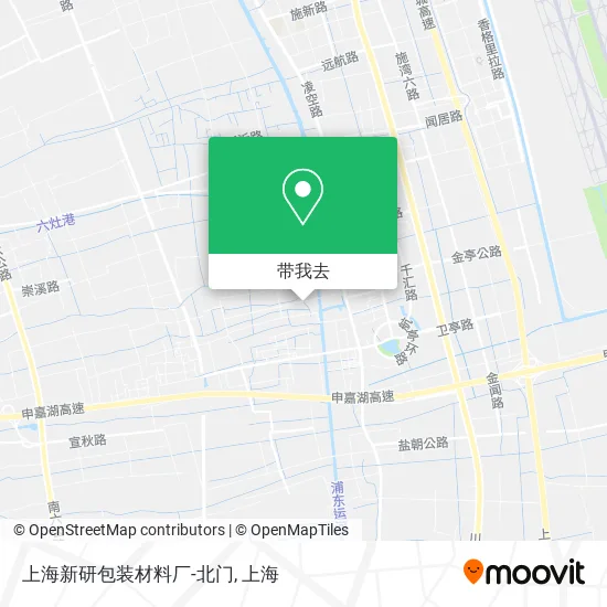 上海新研包装材料厂-北门地图