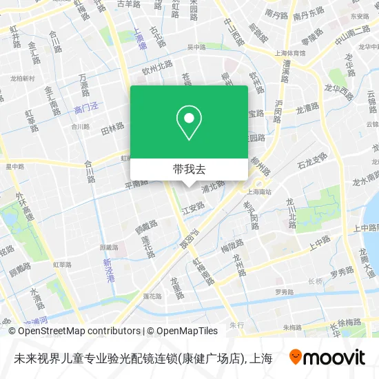 未来视界儿童专业验光配镜连锁(康健广场店)地图