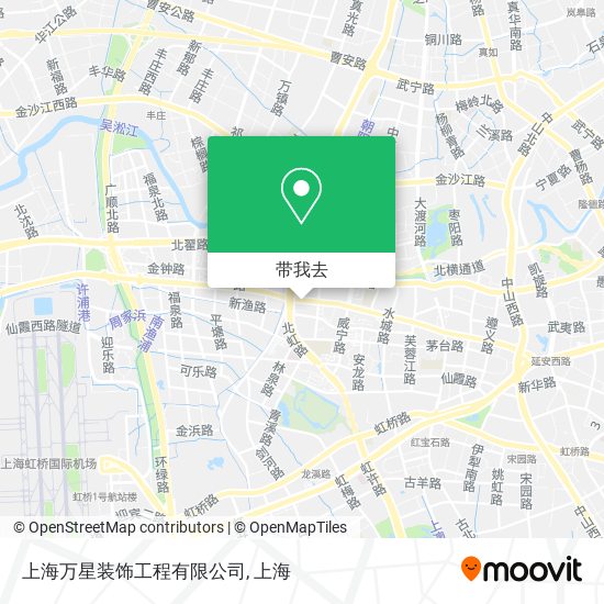 上海万星装饰工程有限公司地图
