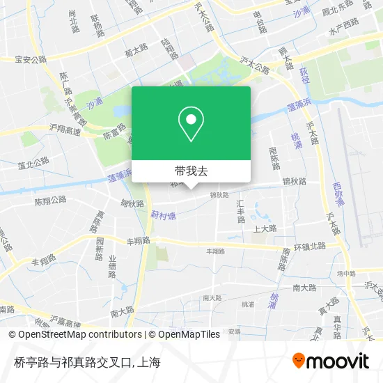 桥亭路与祁真路交叉口地图
