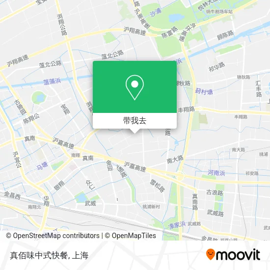 真佰味中式快餐地图