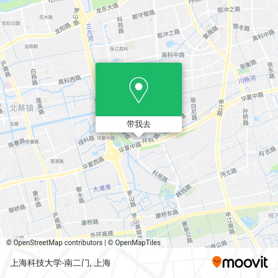 上海科技大学-南二门地图