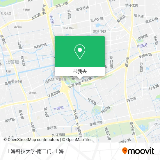上海科技大学-南二门地图