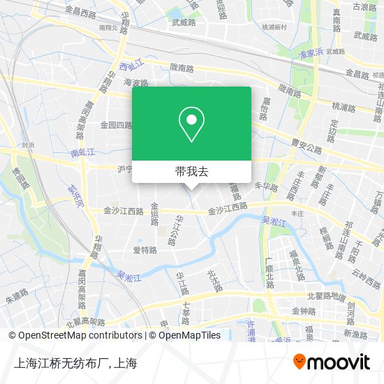 上海江桥无纺布厂地图