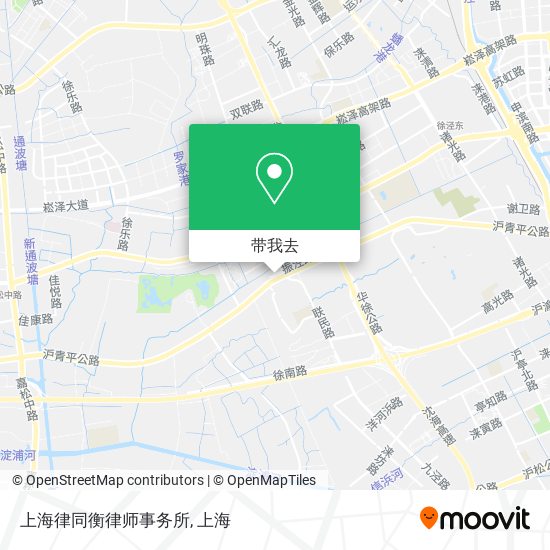 上海律同衡律师事务所地图