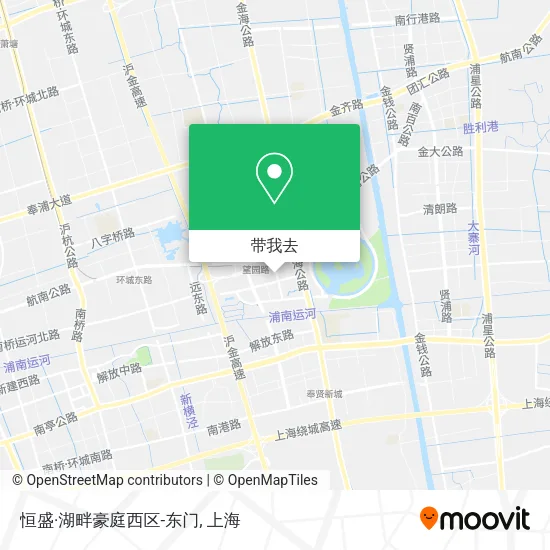 恒盛·湖畔豪庭西区-东门地图