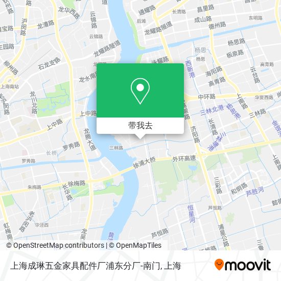 上海成琳五金家具配件厂浦东分厂-南门地图