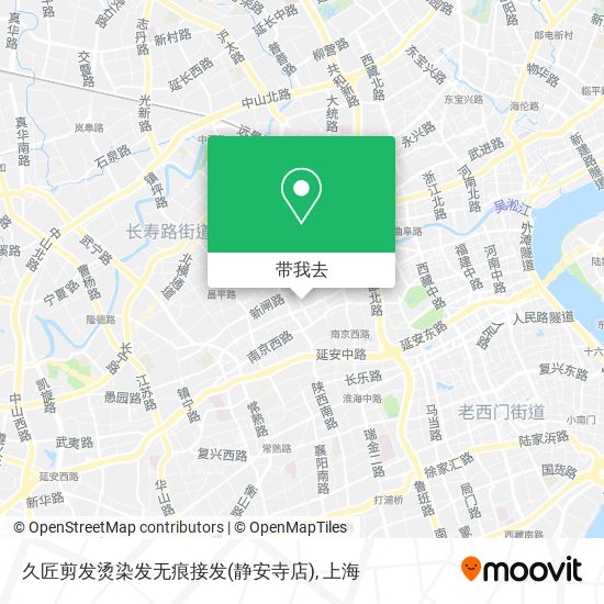 久匠剪发烫染发无痕接发(静安寺店)地图