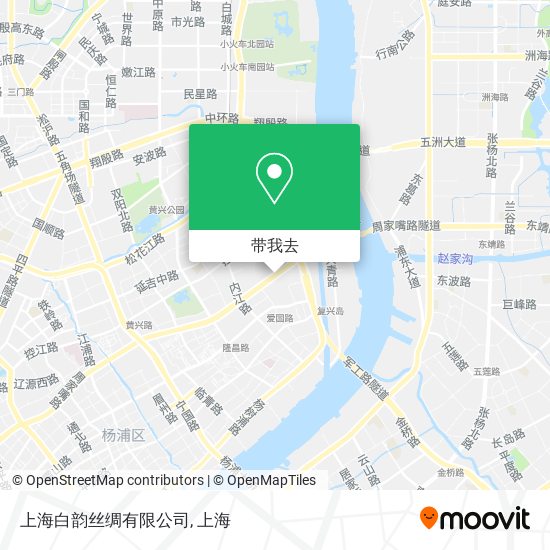 上海白韵丝绸有限公司地图