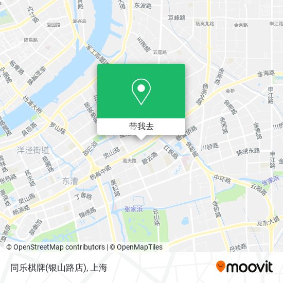 同乐棋牌(银山路店)地图