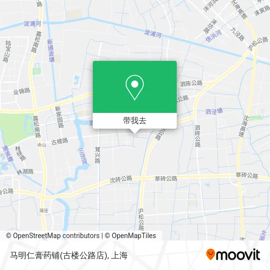 马明仁膏药铺(古楼公路店)地图