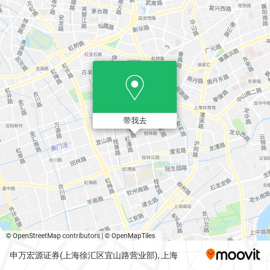 申万宏源证券(上海徐汇区宜山路营业部)地图