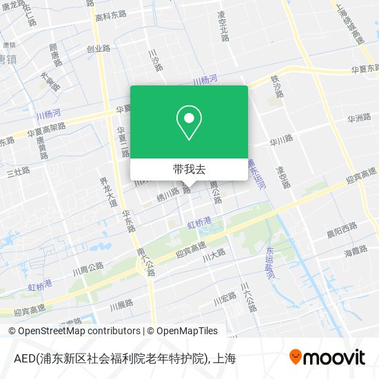 AED(浦东新区社会福利院老年特护院)地图