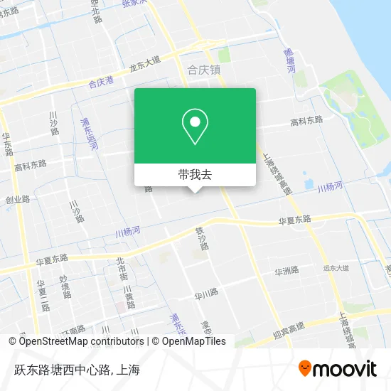 跃东路塘西中心路地图