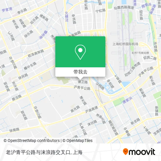 老沪青平公路与涞浪路交叉口地图