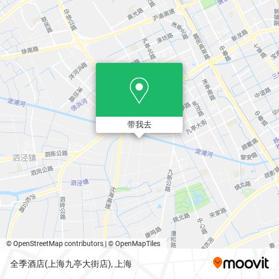 全季酒店(上海九亭大街店)地图