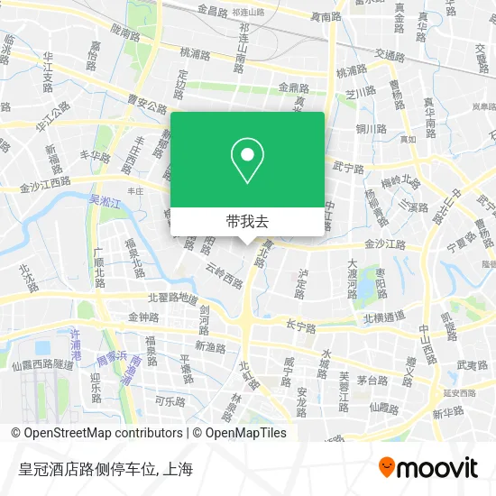 皇冠酒店路侧停车位地图
