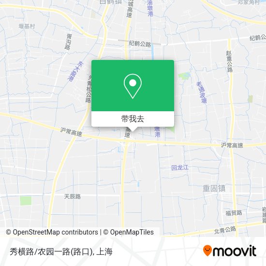 秀横路/农园一路(路口)地图