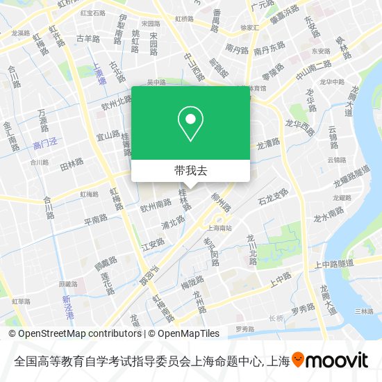 全国高等教育自学考试指导委员会上海命题中心地图