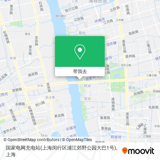 国家电网充电站(上海闵行区浦江郊野公园大巴1号)地图