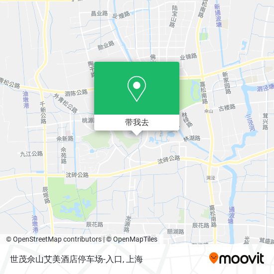 世茂佘山艾美酒店停车场-入口地图